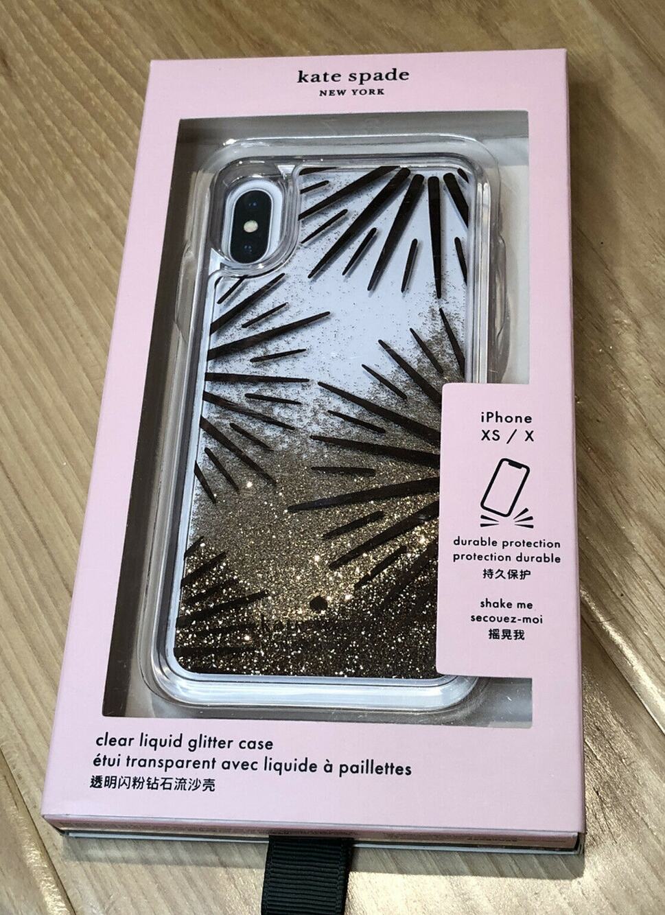 Kate Spade Festive Clear Liquid  IPhone Xs/X Case